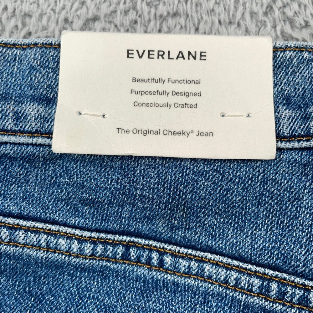 Everlane The Original Cheeky Jean Womens 30 Blue Straight Leg High Rise 31x26 - Picture 3 of 11